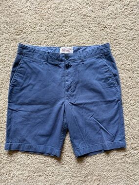 🐧 Original Penguin Chino Shorts Men's 33 Blue Flat Front
